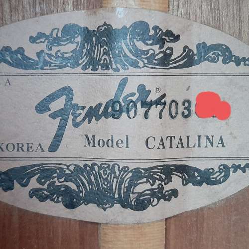 Fender Catalina 80s made in Korea Vintage Acoustic Guitar 木結他 限時出售