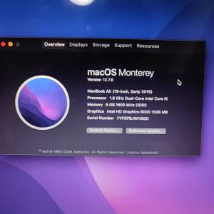 MacBook Air 2015，13.3inch，i5，8GB，128 SSD