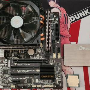Intel i7 4790 CPU,Gigabyte H81M MB,Klevv DDR3 16G RAM,PLEXTOR 128G SSD,i5 4440