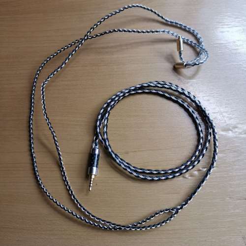 （全新） 2.5mm 平衡線 mmcx 兩種鍍銀單晶銅混編