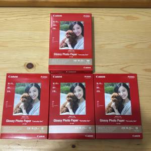 Canon Glossy Photo Paper GP-508 4R 160張,A4 20張 Photo Paper Plus Glossy II A...