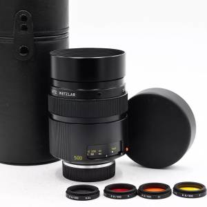 影紅葉 Leica 500mm f8 MR-Telyt-R Reflex Mirror Lens 原皮套 5 Filters