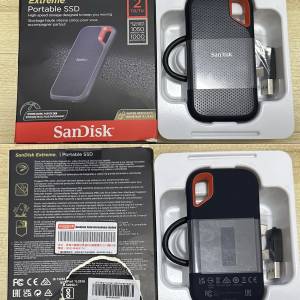 99%新 行貨 SanDisk Extreme Portable SSD 2TB