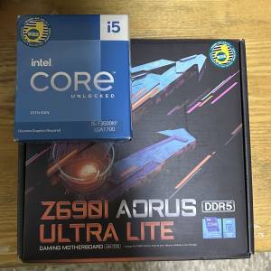 代售Z690i aorus ultra lite D5 + I5_13600KF 送D5 Ram