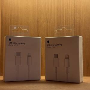 門店倒閉清倉 全新Apple USB-C to Lightning(1m/2m)原裝充電線