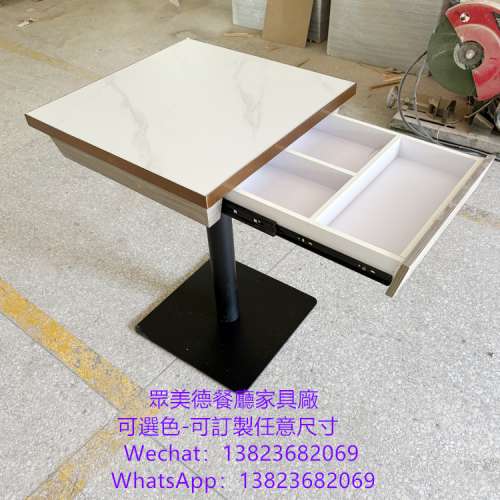 眾美德餐廳傢具廠,訂造餐廳二四人桌,茶餐廳雲石大理石家私,深圳餐廳家具源頭工廠,仿...