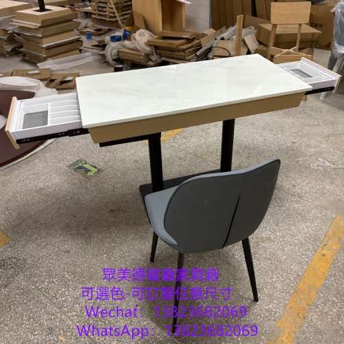 眾美德餐廳傢具廠,訂造餐廳二四人桌,茶餐廳雲石大理石家私,深圳餐廳家具源頭工廠,仿...