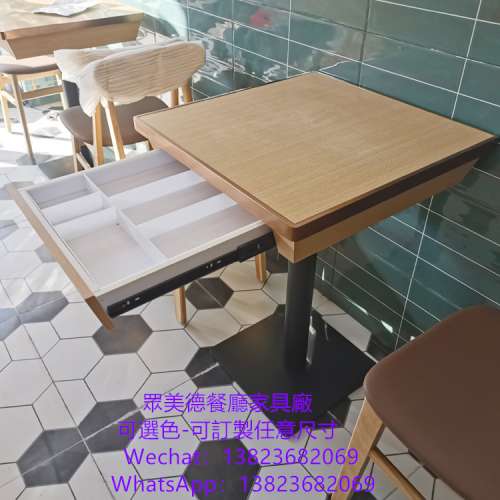 專業傢俬訂製廠,櫃桶分隔抽屜餐檯訂造,餐廳枱凳,餐館飯店家具餐枱訂製,茶餐料理店餐...