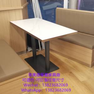 茶餐料理店餐廳餐桌訂造,防火膠板抽屜餐桌檯子訂造,工業風餐桌椅批發,咖啡廳桌椅批...