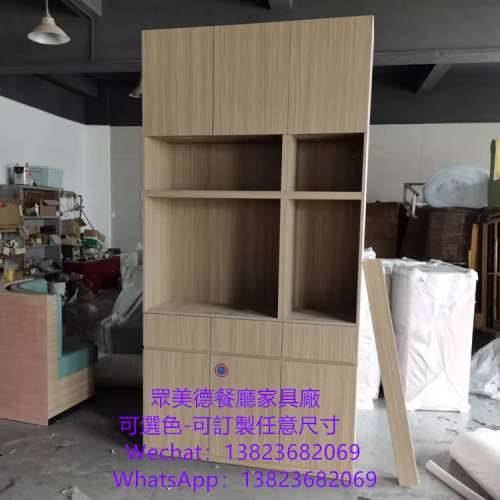 廣東餐廳櫃子源頭工廠,眾美德餐飲家具櫃子製作加工廠,防火膠板大理石檯面碗碟櫃訂做...