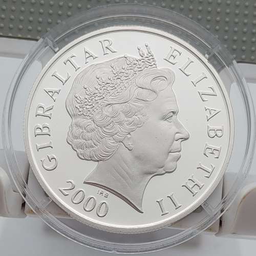 GIBRALTAR 2000 BATTLE OF BRITAIN 60 ANNIVERSARY .925 STERLING&nbsp;SILVER PROOF &pound;5