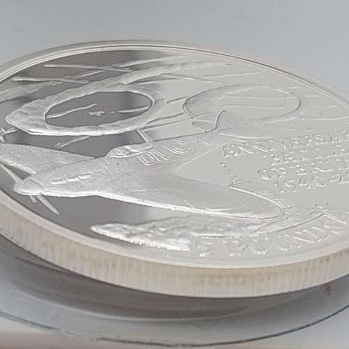GIBRALTAR 2000 BATTLE OF BRITAIN 60 ANNIVERSARY .925 STERLING&nbsp;SILVER PROOF &pound;5