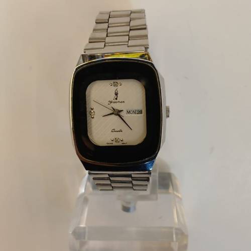 Freeman Tank Day-Date Quartz Watch