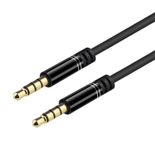 3..5mm 4pole Audio Cable (3-Ring/4-Section) enable microphone input