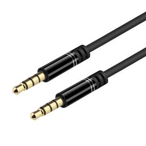 3..5mm 4pole Audio Cable (3-Ring/4-Section) enable microphone input