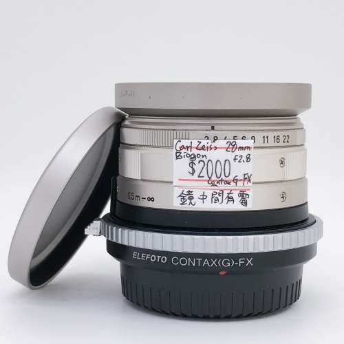 85% New Carl Zeiss Biogon 28mm F2.8手動鏡頭, 深水埗門市可購買