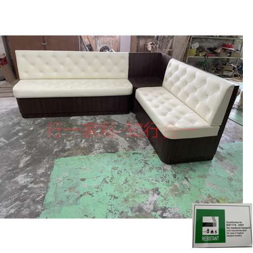 内地厂家订造储物卡位梳化，餐厅转角卡位，志达行防火梳化卡位