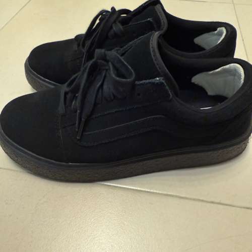 VANS 厚底全黑 US9 正貨 9成新
