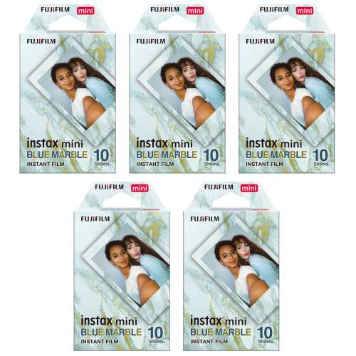 [DJS LIFESTYLE] FUJIFILM INSTAX MINI INSTANT FILM (BLUE MARBLE) 富士即影即有菲...