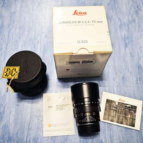 Leica Summilux-M 75mm f/1.4 Ver. 2 全套有盒有單 11815