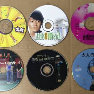 DVD 5 只+ VCD 1 只（原裝港版）