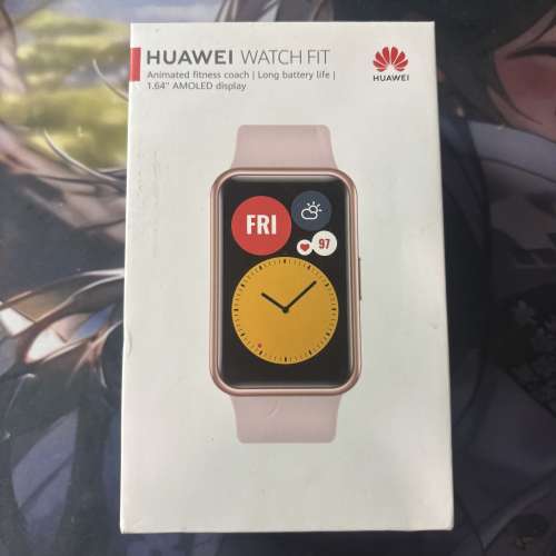 {限時3折} [全新] HUAWEI WATCH FIT (星雲粉) GPS 華為 智能穿戴 運動手錶 手環 防水