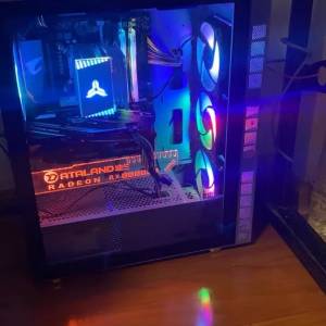 第 10 代 Intel® Core™ i7 處理器 台式水冷電競RGB 電腦主機，高配16G 記憶體，4G...