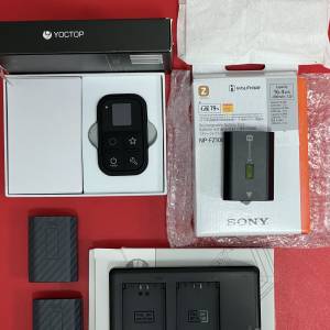 全新原厰 Sony NP-FZ100 電池、副厰 Sony 相機遙控器及其他配件