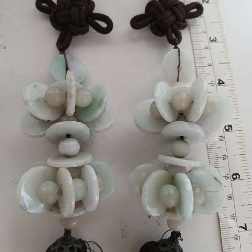 一手兩件古舊存貨，翡翠A玉掛件，亦可作diy 用途，共售200元，no.D3.4.25