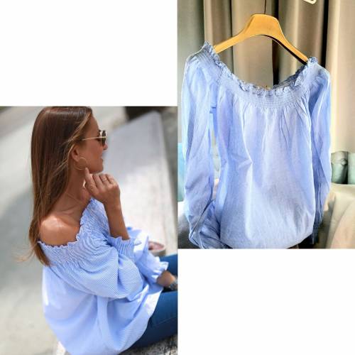 春夏！2著👍美國 直間上衣 off shoulder 一字領 恤衫 Top blouses直間上衣