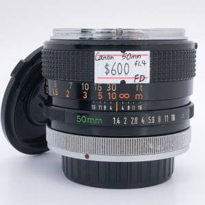 95% New Canon FD 50mm F1.4 手動鏡頭, 深水埗門市可購買