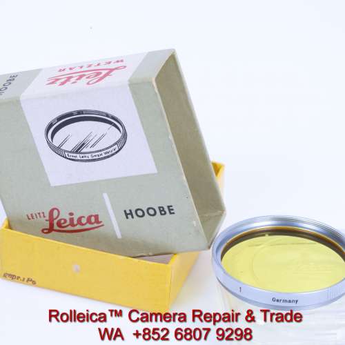 Leica HOOBE E39 Filter Yellow 1 red marking, like-new, essential to Monochrome