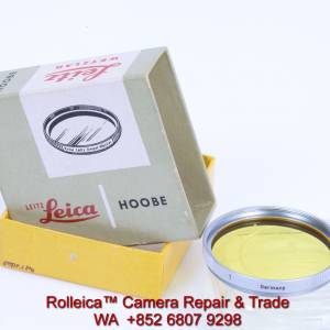 Leica HOOBE E39 Filter Yellow 1 red marking, like-new, essential to Monochrome