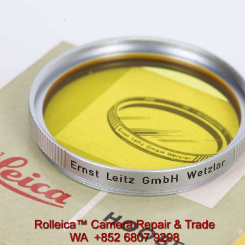 Leica HOOBE E39 Filter Yellow 1 red marking, like-new, essential to Monochrome