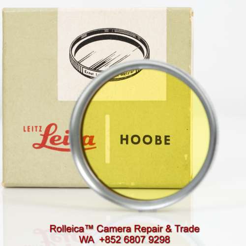 Leica HOOBE E39 Filter Yellow 1 red marking, like-new, essential to Monochrome