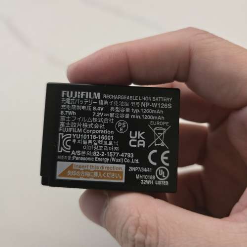 Fujifilm w126s 電一粒