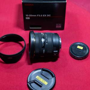 Sigma 10-20mm F3.5 EX DC HSM  APS C Canon