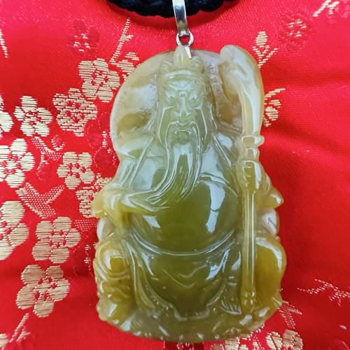 稀有關帝黃玉