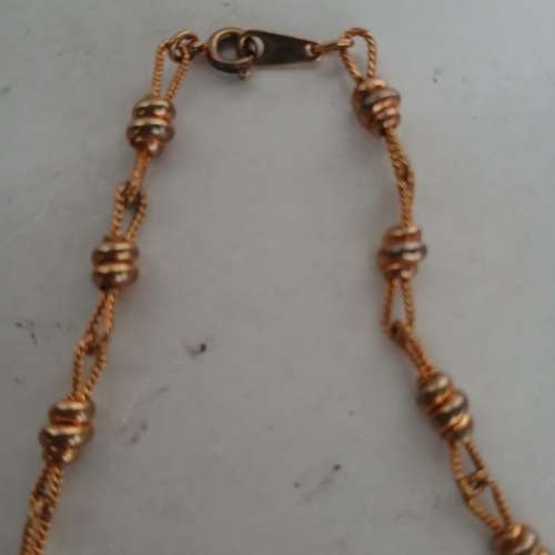 清理 古舊存貨， 红铜頸鏈约16吋，多年前 歐洲入口 .noD3.4.25