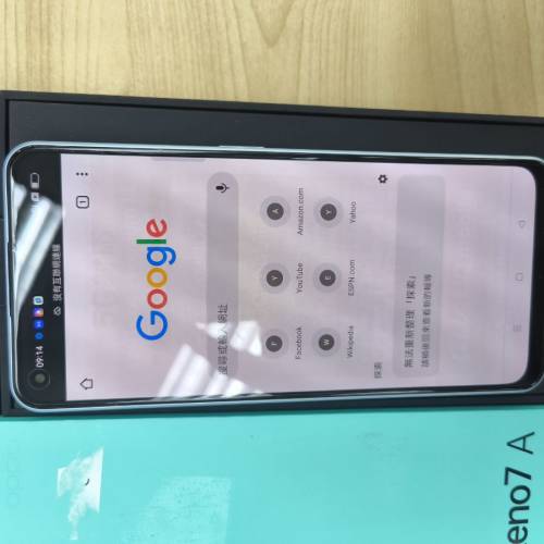 Oppo Reno 7A 128G 打包價2台$650(屏幕老化，透圖透字)有盒，跟手機原裝殼
