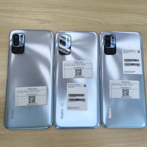 Redmi note 10JE 64G(屏幕老化1台，正常1台，電池漲電1台)打包價出