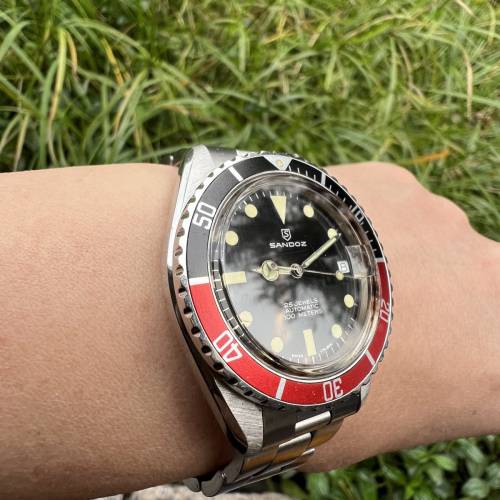 極罕有全完裝中古山度士(Sandoz)百事可樂潛水錶