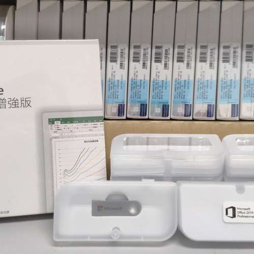 原裝正版Microsoft Office 2019 Professional Plus 專業增強版彩盒零售版+USB安裝...