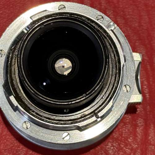 Leica Super-Angulon M 21mm f3.4 Silver Lens Yr.1963 Germany with original hood