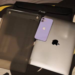 75%新 Apple iPhone 12 Mini 256GB 紫色 + MacBook 12" 2017 Intel M3 8+256GB 行貨機