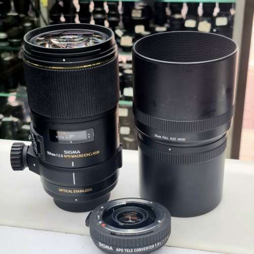 SIGMA 150MM F2.8 APO MACRO DG HSM +SIGMA APO TELE CONVERTER 1.4X NIKON MOUNT
