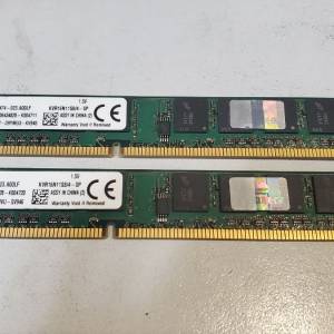 Kingston 4GB DDR3 1600 RAM 記憶體 雙面 $100兩條