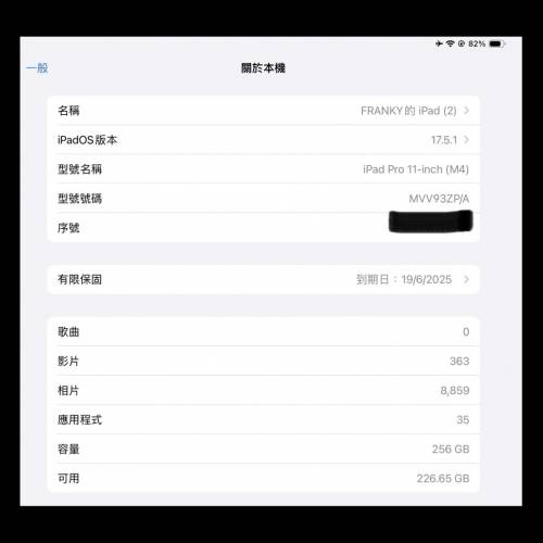 ipad pro 11 M4 256GB