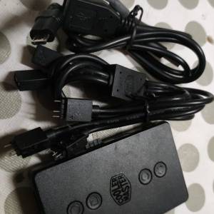 CoolerMaster RGB、ARGB 風扇控制器 3Pin  一拖三線