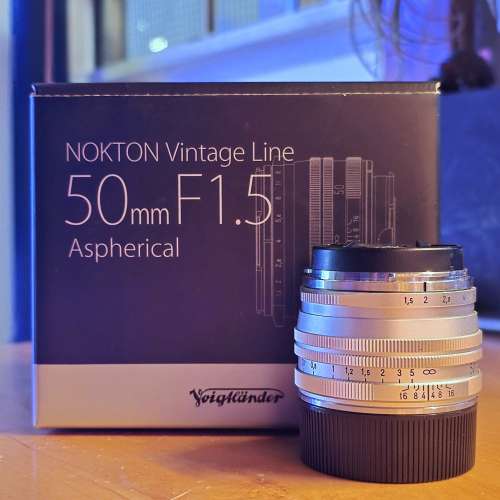 Voigtlander Vintage Line 50mm F1.5 Asph. II MC Silver M Mount